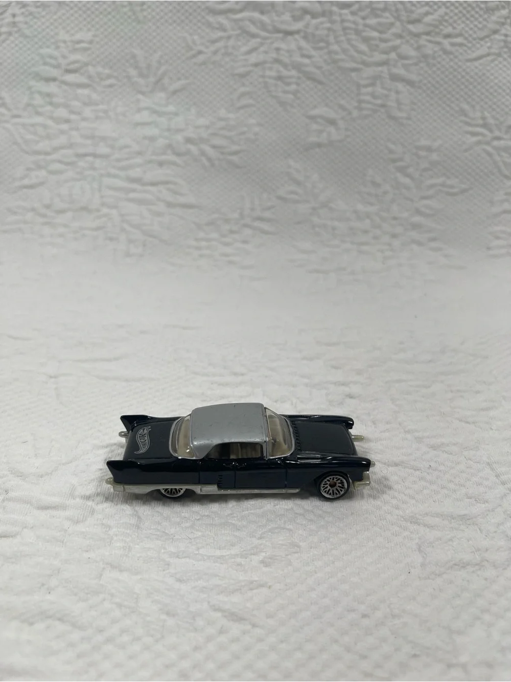 Die-Cast Black & Silver Classic Toy Car for Kids